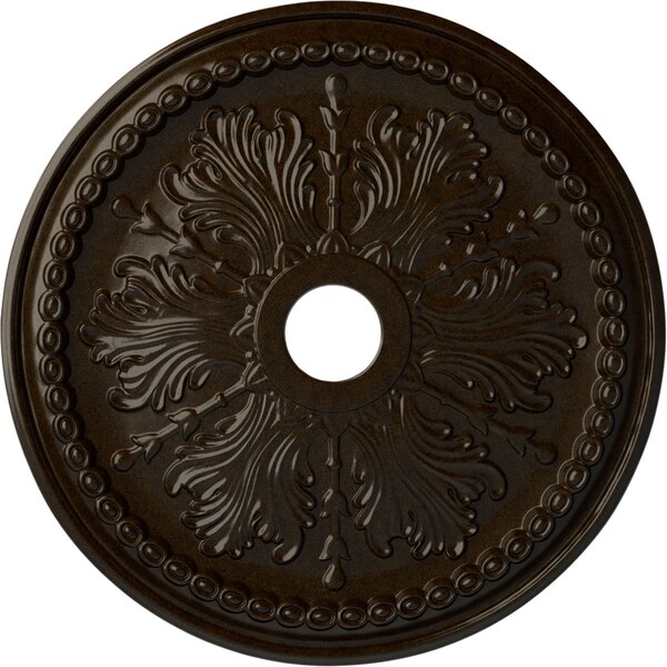 Ekena Millwork Winsor Ceiling Medallion (Fits Canopies up to 4"), Hand-Painted Bronze, 27 1/2"OD x 4"ID x 1 1/2"P CM27WIBZS - main